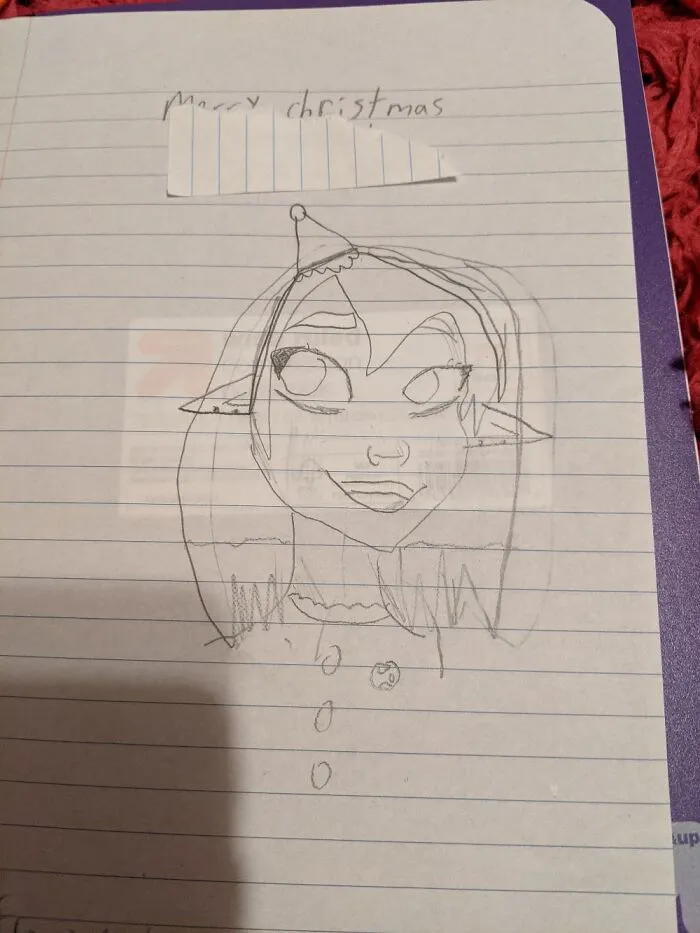 I Amde This For My Friend (Covered Her Name With Paper)