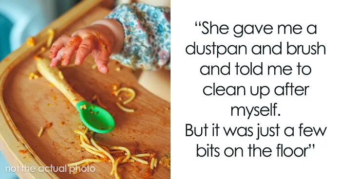 Mother Is Handed A Dustpan And A Brush To Clean Up After Her Baby, Wonders If That’s Unreasonable