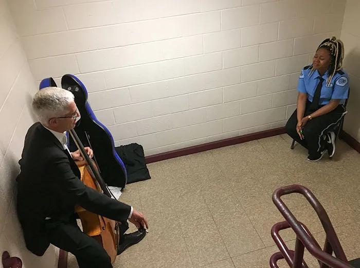 A Lot Of People Got To Hear John Williams Conduct A Program Of His Music On Wednesday Night. One Who Didn't Was A Security Guard. So Seth Low Gave Her An Mini-Concert