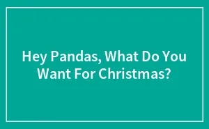 Hey Pandas, What Do You Want For Christmas?