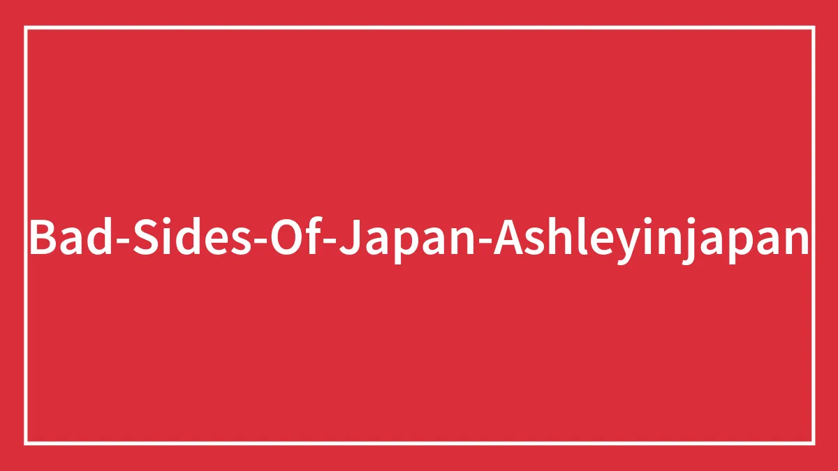 "Please Don't Romanticize Japan": Person Living In Tokyo Exposes The Dark Aspects Of Japanese Culture