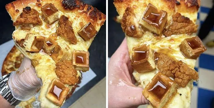 Chicken And Waffles… Pizza