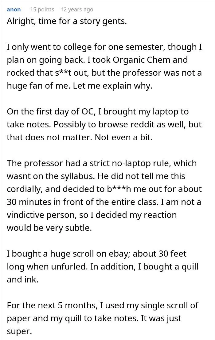 True Malicious Compliance By A Mad Lad