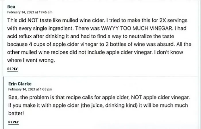 34 Hilariously Dumb Comments People Left On Internet Recipes That Got Called Out By This TikToker