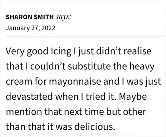 34 Hilariously Dumb Comments People Left On Internet Recipes That Got Called Out By This TikToker