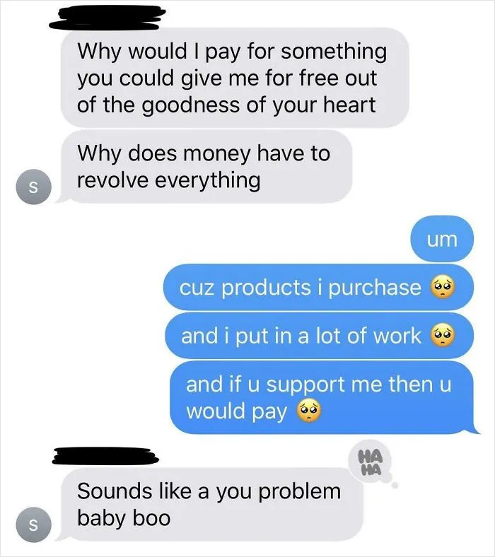 Girl’s Friend Won’t Pay For Art Because She Could ‘Get It For Free’