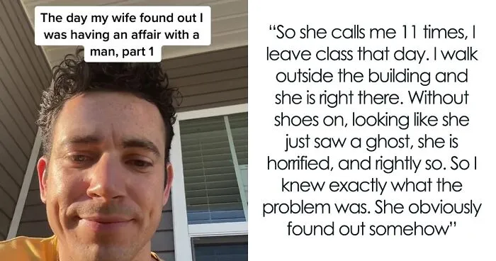3 Weeks Into His Marriage, This Man's Wife Caught Him Cheating On Her With Another Man