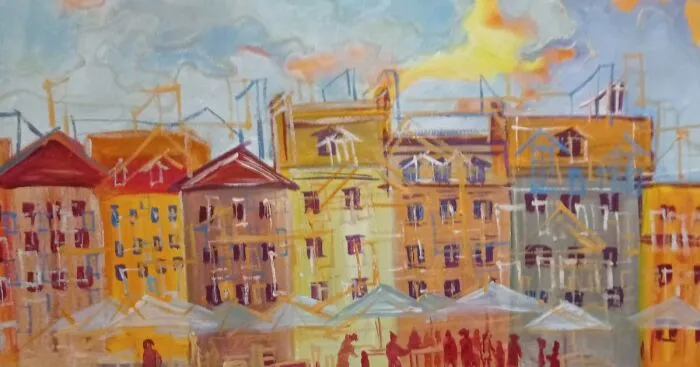 I Started Painting Urban Landscape In 2022 Out Of Gratitude For The People