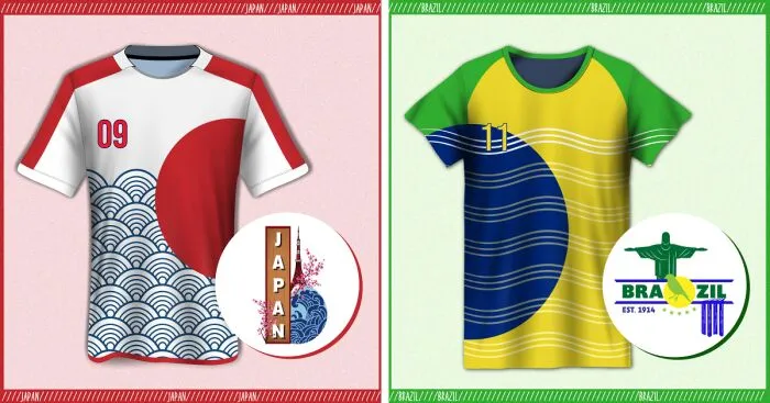 Artist Redesigns 8 World Cup Kits Inspired By Each Nation's Home Country