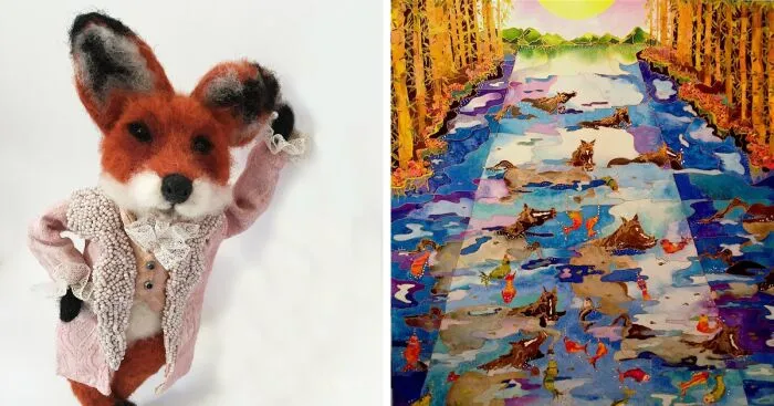 I Run A Handmade Collective Of Studio Artists, Fair Traders, And Ethical Vintage Dealers, And Here Are Some Of Our Works Inspired By Animals (24 Pics)
