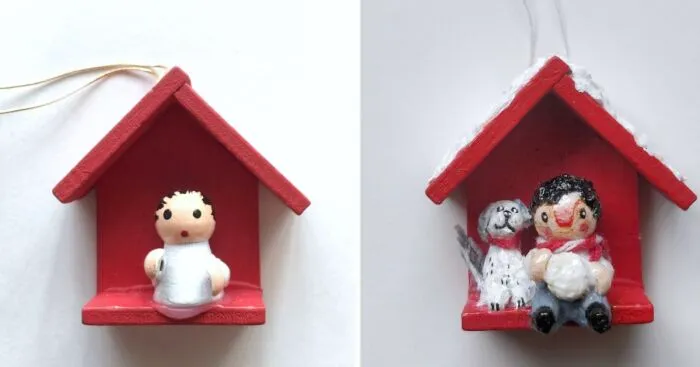 I Finally Finished Upgrading My Wooden Christmas Ornaments, And Here Are 25 Pics Of Before And After