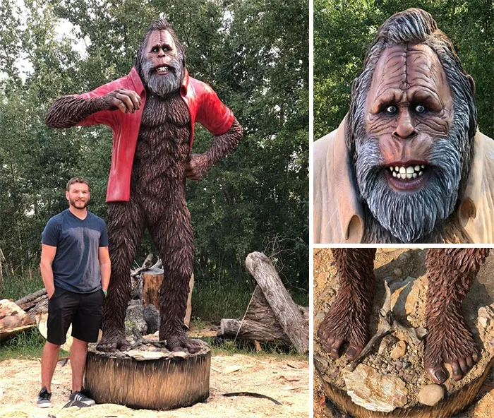 ¡Increíble escultura realizada con una motosierra por Ryan Villiers! ¡Guau!