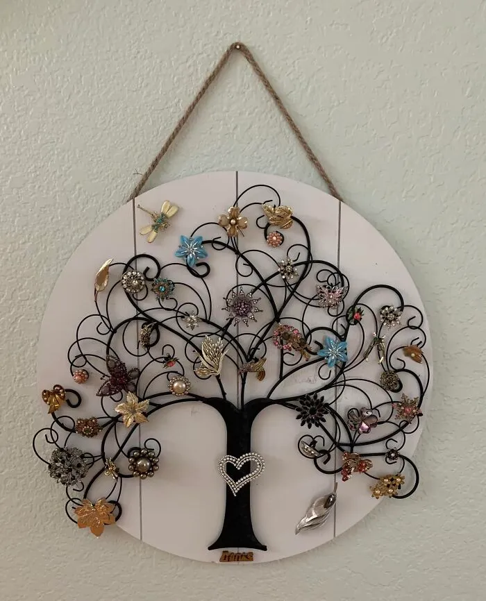 My Almost 90 Year Old Mother Is On Hospice And We Are Preparing For An Estate Sale. I Couldn’t Sell Her Broaches. Too Many Memories So I Made This To Always Remember Them