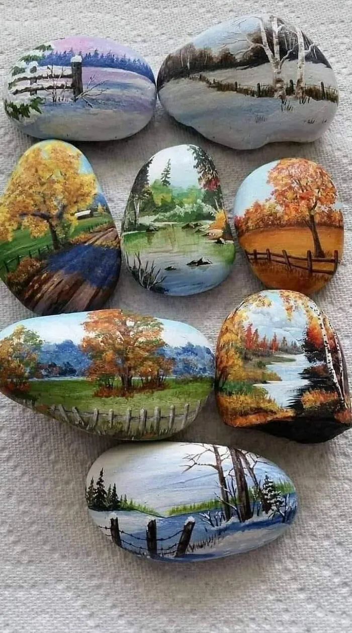 I Like To Paint On Rocks, And Hid Them Near Hospitals, And Where People Can Be Walking And Find Them