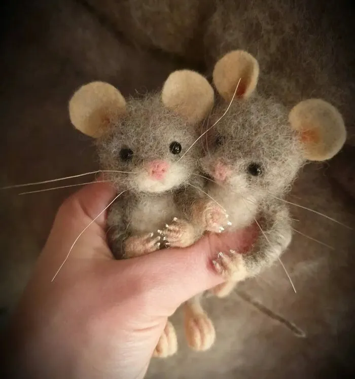 I Am Fiberartist And These I Made Of Wool