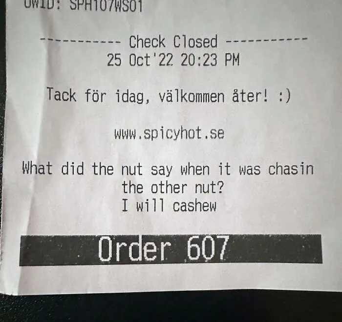Found This On My Receipt From A Thai Restaurant