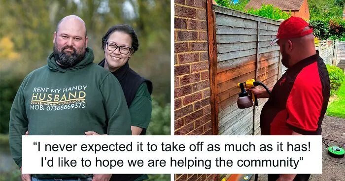 Woman “Rents Out” Her Handy Husband As A Joke, Turns It Into A Full-Time Business