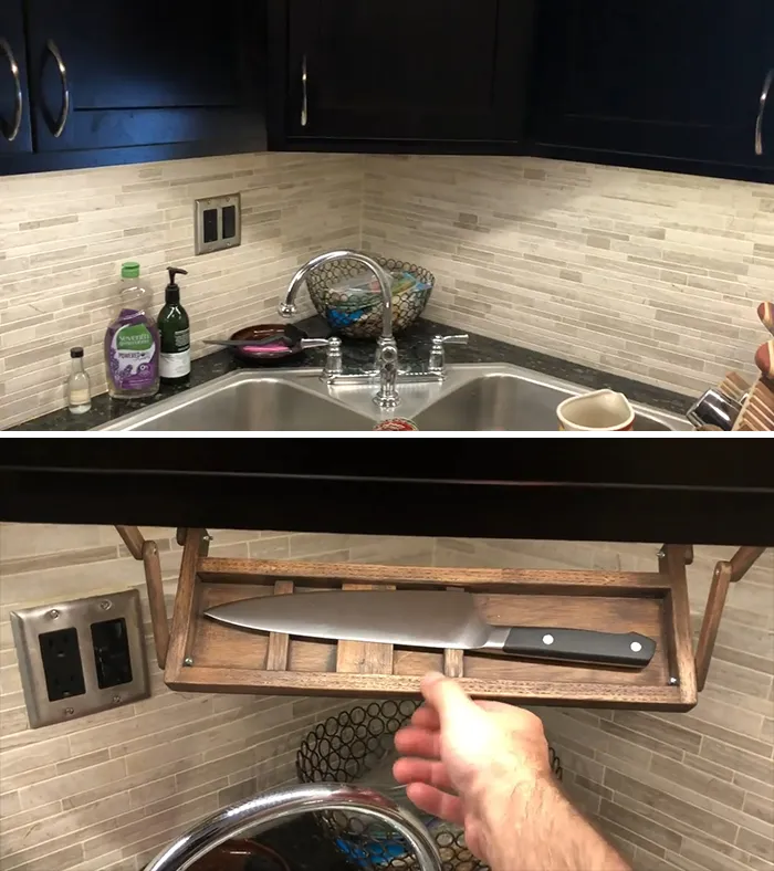 Construí esto cuando tuve mi primer cuchillo de chef