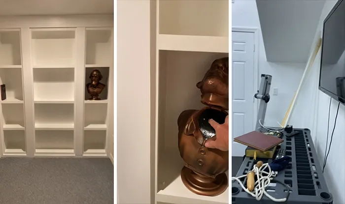 Built A Secret Door To Hide The Gym