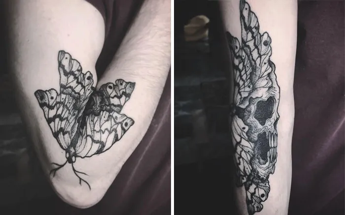 35 Tatuajes geniales que muestran su verdadero aspecto cuando el cuerpo se mueve, por Veks Van Hillik Tattoo