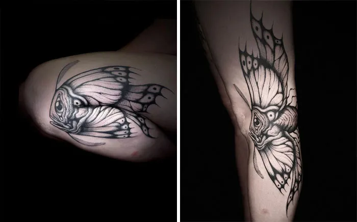35 Tatuajes geniales que muestran su verdadero aspecto cuando el cuerpo se mueve, por Veks Van Hillik Tattoo