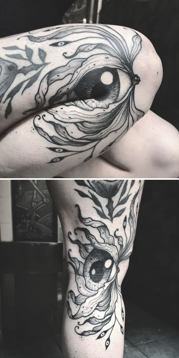 35 Tatuajes geniales que muestran su verdadero aspecto cuando el cuerpo se mueve, por Veks Van Hillik Tattoo