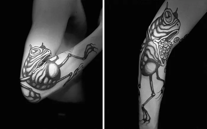 35 Tatuajes geniales que muestran su verdadero aspecto cuando el cuerpo se mueve, por Veks Van Hillik Tattoo