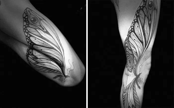 35 Tatuajes geniales que muestran su verdadero aspecto cuando el cuerpo se mueve, por Veks Van Hillik Tattoo