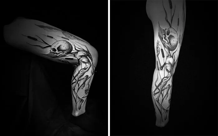35 Tatuajes geniales que muestran su verdadero aspecto cuando el cuerpo se mueve, por Veks Van Hillik Tattoo