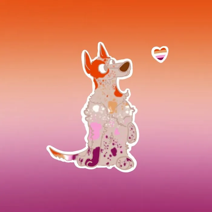 Lesbian Cattle Dog From Pride Last Year!