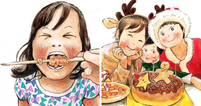 This Japanese Artist Is Inspired By The Simple Life Of Simple People, Here Are 70 Of The Most Popular Moments He Recaptured (70 Pics)