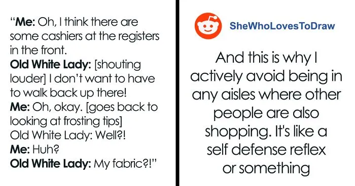 "I'm Going To Report You To A Manager!": 'Old White Lady' Mistakes Customer For An Employee, Gets Mocked Instead