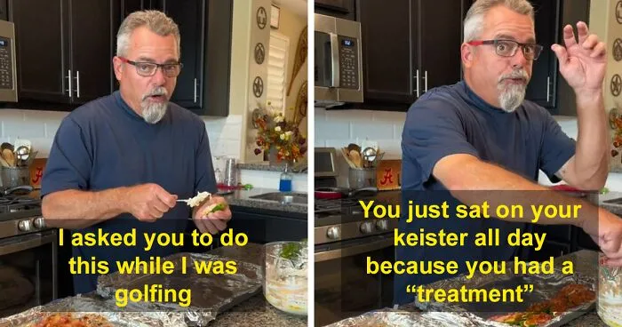 Wife With Cancer Films Her Husband Complaining He Has To Make His Own Food