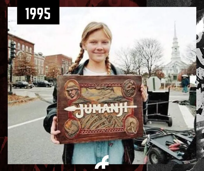 Kirsten Dunst en el rodaje de Jumanji