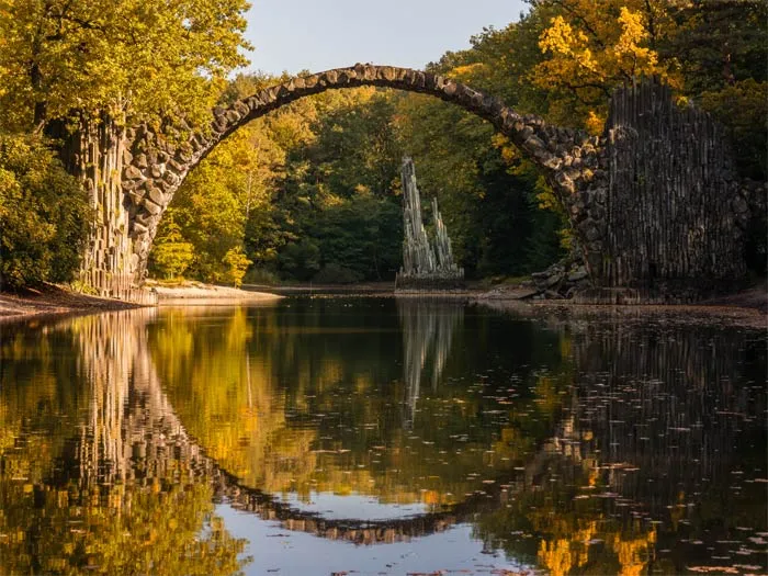 Rakotzbrücke Devil's Bridge, Gablenz, Germany