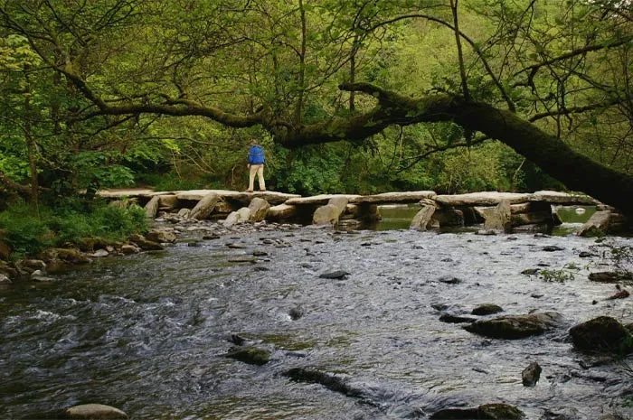 Tarr Steps Bridge, Somerset, England