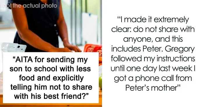 Woman Confronts Son's BFF's Mother After She Learns That Her Boy Was Cut Off From Their Shared Lunch To Save Money