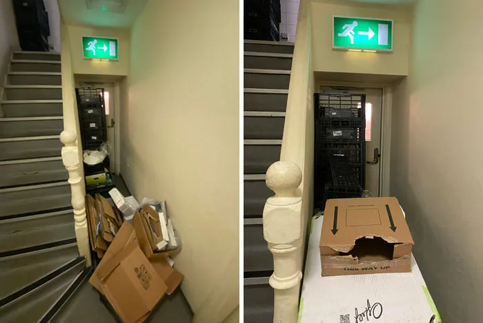 Got Fired For “Telling The Boss How To Do His Job” When All I Did Was Say “We Can’t Obstruct A Fire Escape”