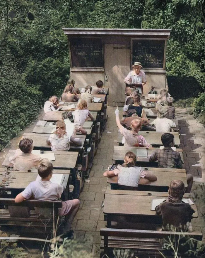 An Open Air School In 1957, Netherlands
