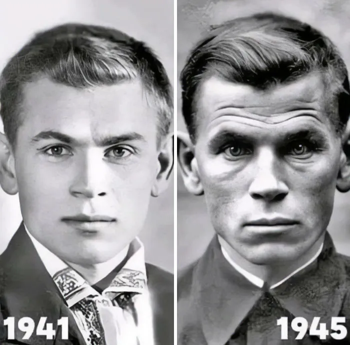 A Soldiers Face Before And After War