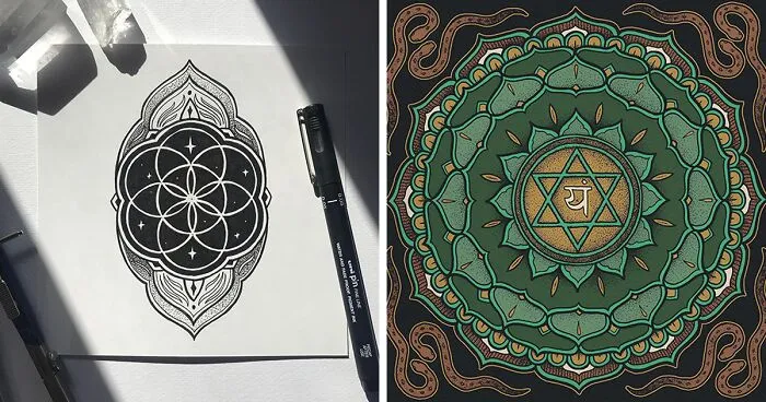 This Artist Uses Only Three Instruments To Create Stunning Works Of Art Inspired By Eastern Culture And Gothic Architecture (32 Pics)
