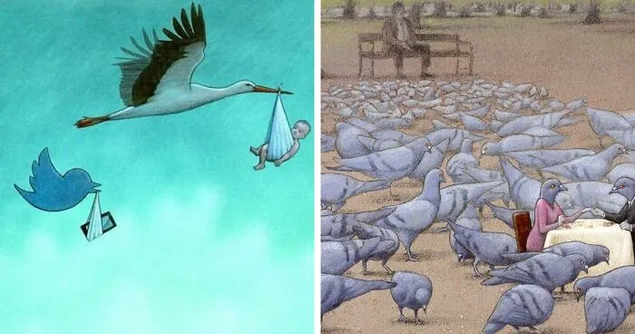 Artist Reveals What’s Wrong With Our Modern Society In These 32 New Satirical Illustrations