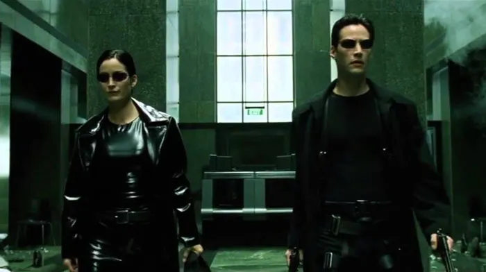 The Lobby Shootout In The Matrix (1999)
