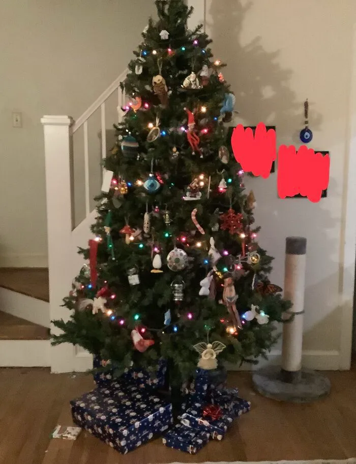 My Xmas Tree! (Ignore The Red Splotches)