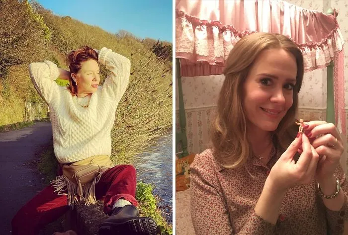Two women shown in casual settings, illustrating unexpected matches of celebrities with the same birthday.