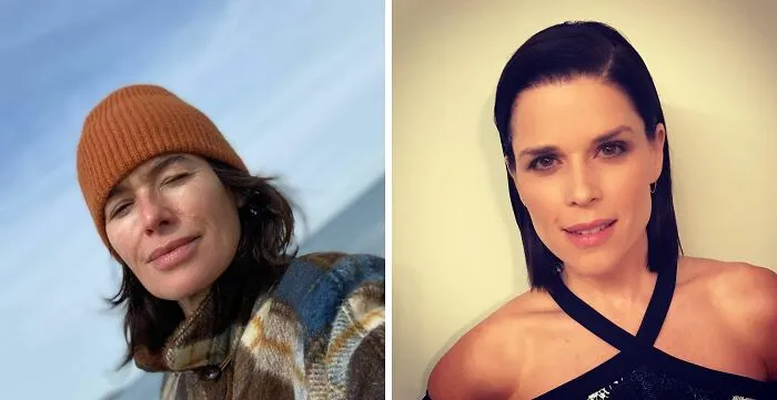 Two female celebrities posing side by side highlighting unexpected matches of celebrities with the same birthday.