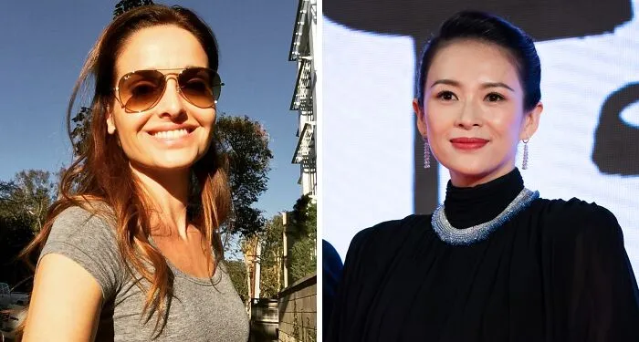 Two celebrities photographed side by side, showcasing unexpected matches of celebrities with the same birthday.