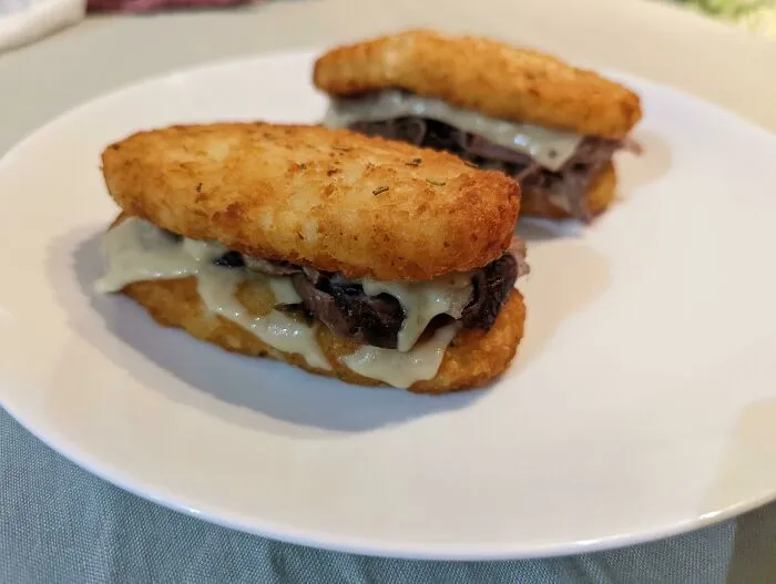 Christmas Leftovers - Sous Vide Lamb With Jarlsberg On Hashbrowns