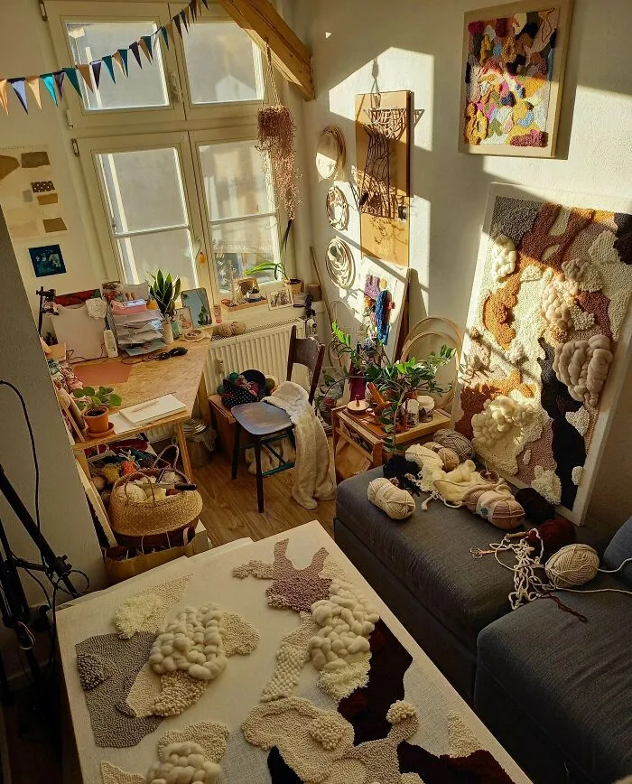 I Can't Stop Taking Pictures Of My Craft Room, Just Look At That Gorgeous Lighting