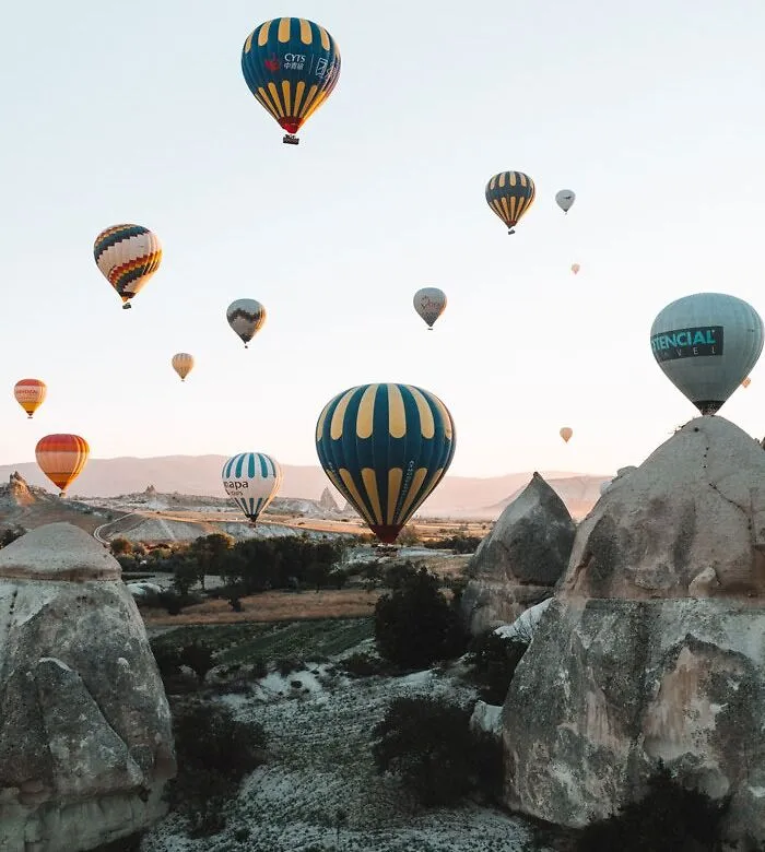Hot Air Balloon Over Cappadocia